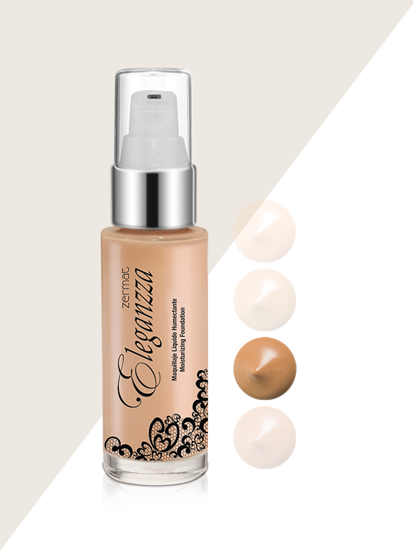 Maquillaje Líquido Facial Humectante  Eleganzza  Beige