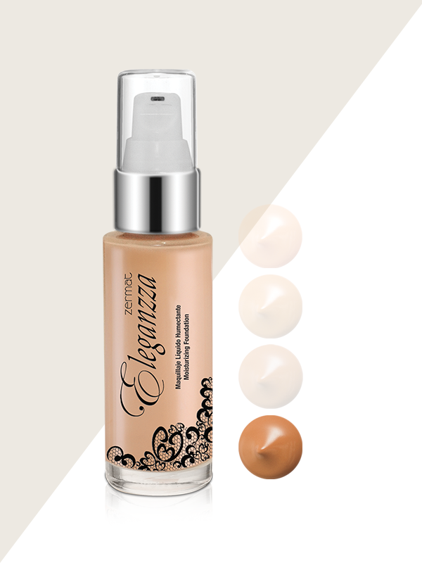 Maquillaje Líquido Facial Humectante  Eleganzza  Bronze