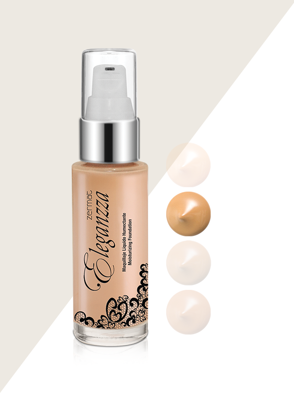 Maquillaje Líquido Facial Humectante  Eleganzza  Natural