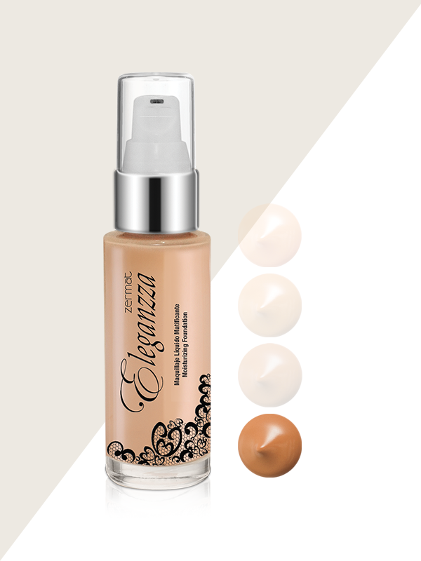 Maquillaje Líquido Facial Matificante  Eleganzza  Bronze