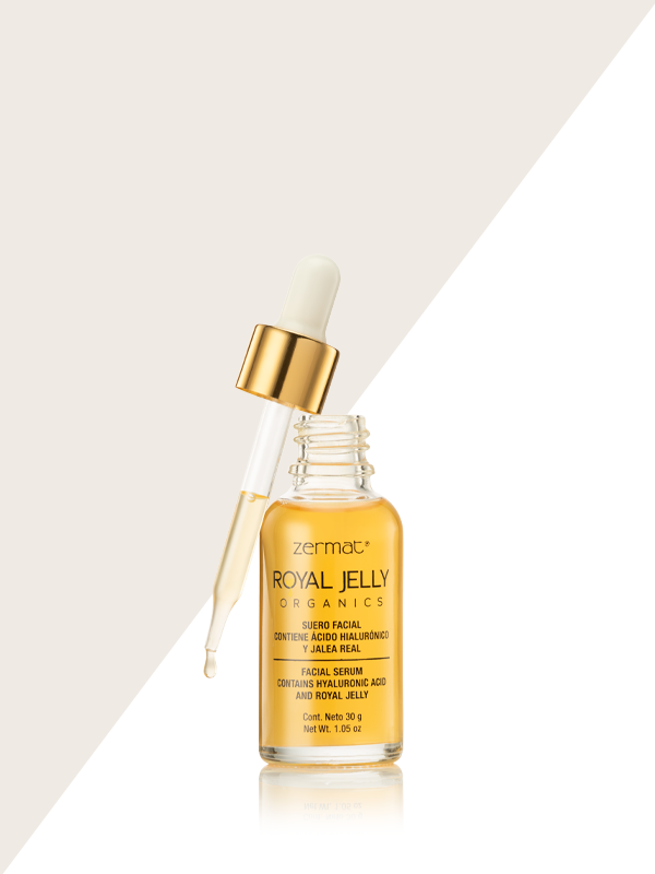 Suero Facial con Jalea Real y Ácido Hialurónico  Royal Jelly Organics